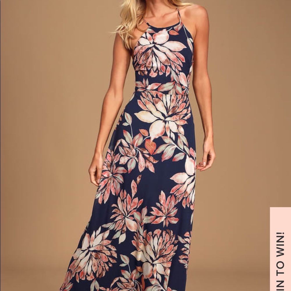 COPY - Lulu’s Adventure Seeker Navy Blue Floral M…